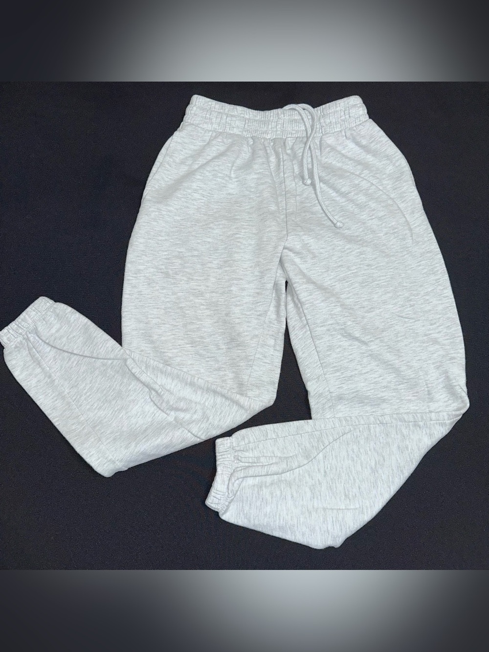 Garage Gray Sweat Joggers size XS cuffed baggy fit elastic & drawstring waist